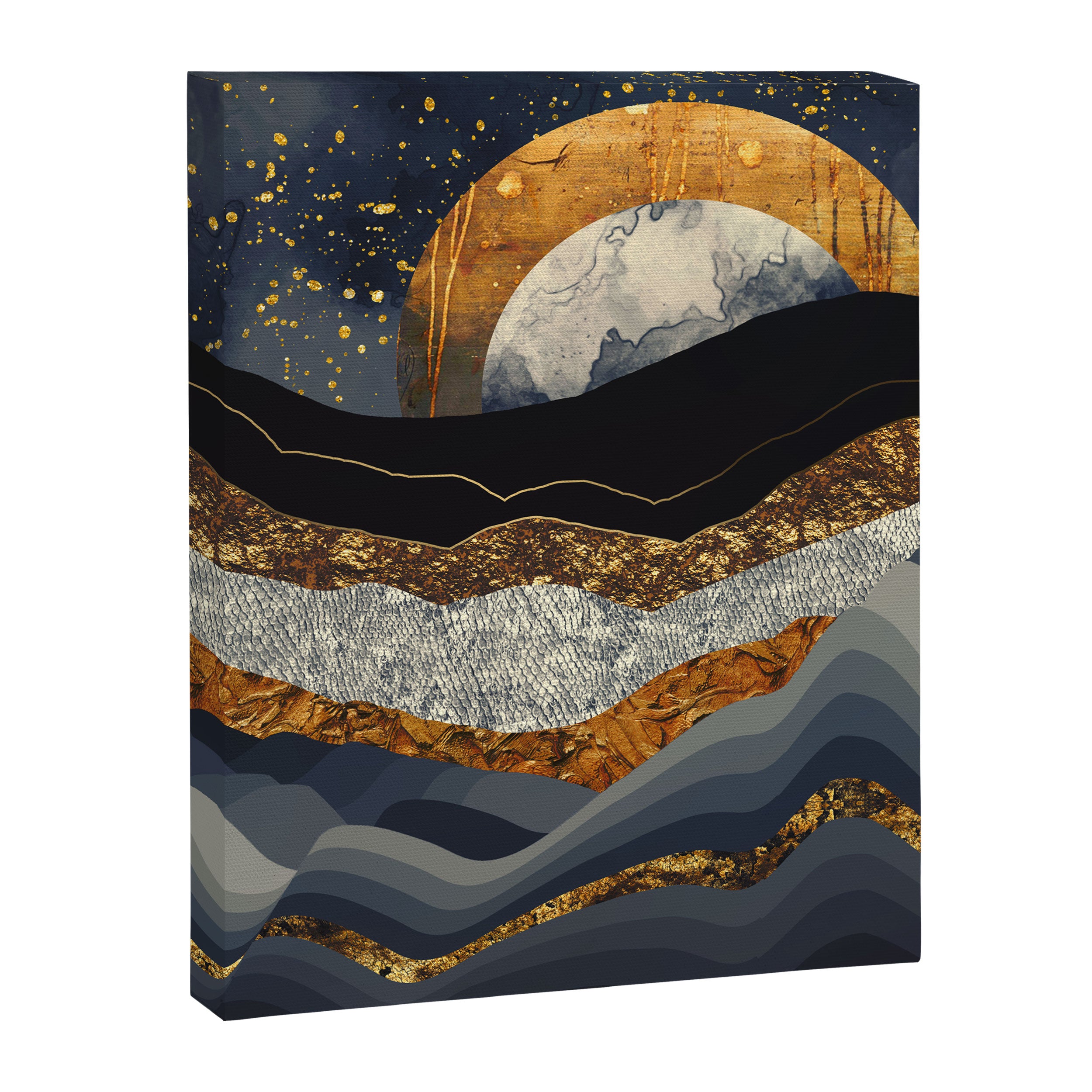 Metallic Mountains Canvas Print Gallery Image 8