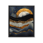 Metallic Mountains Framed Canvas Print Gallery Image 8