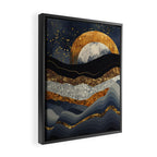 Metallic Mountains Framed Canvas Print Gallery Image 2
