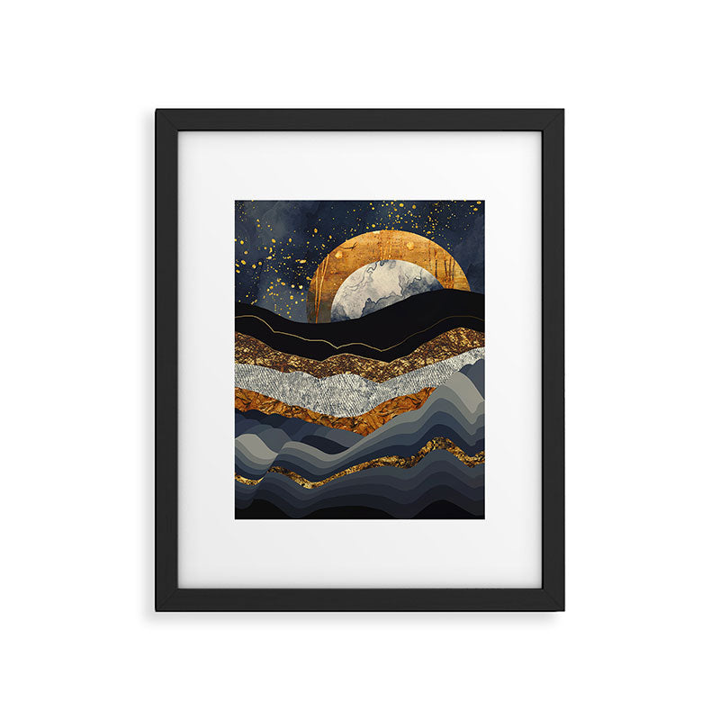 Metallic Mountains Framed Art Print Gallery Image 6