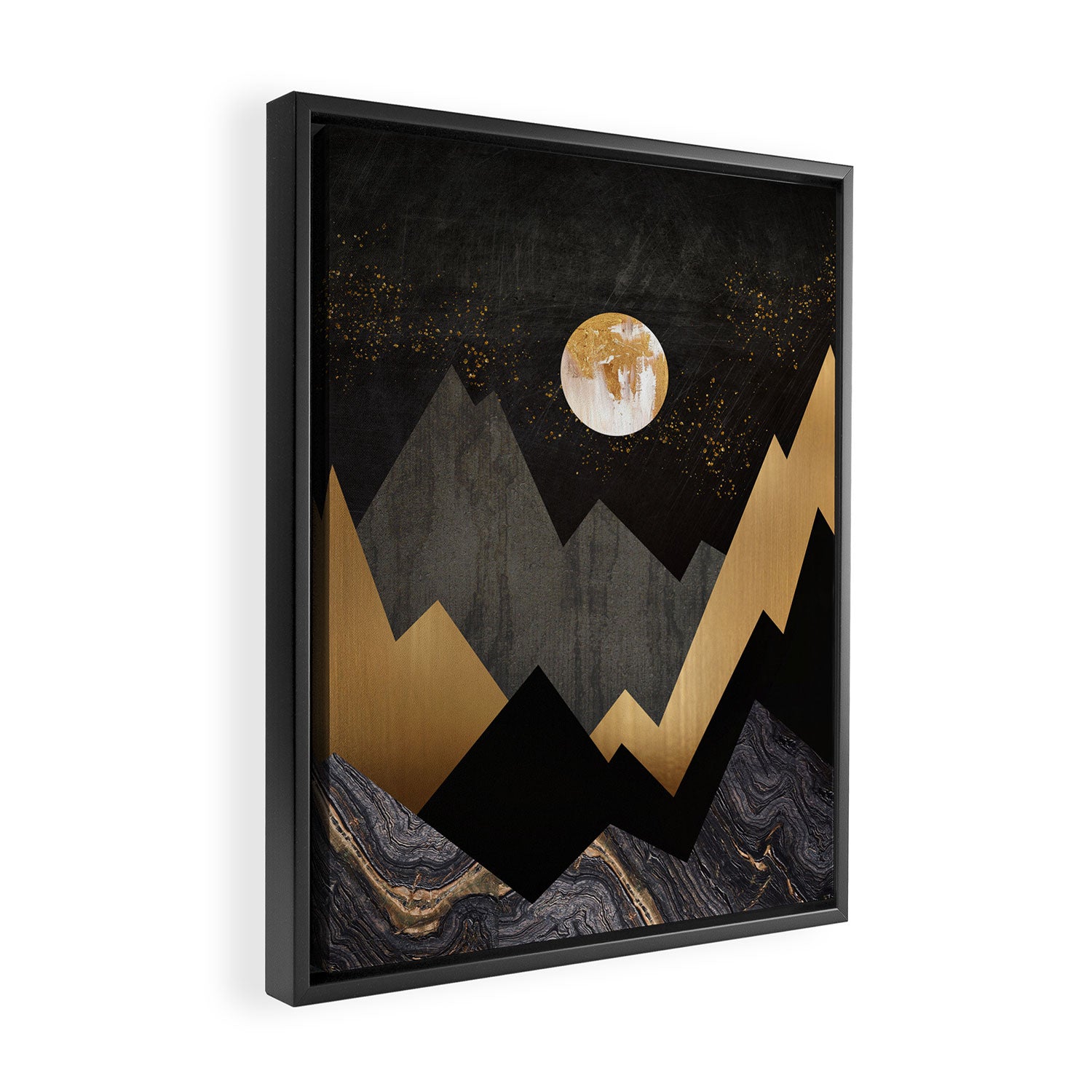 Metallic Night Framed Canvas Print Gallery Image 2