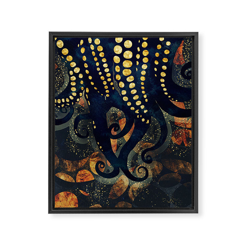 Metallic Ocean Framed Canvas Print Gallery Image 8