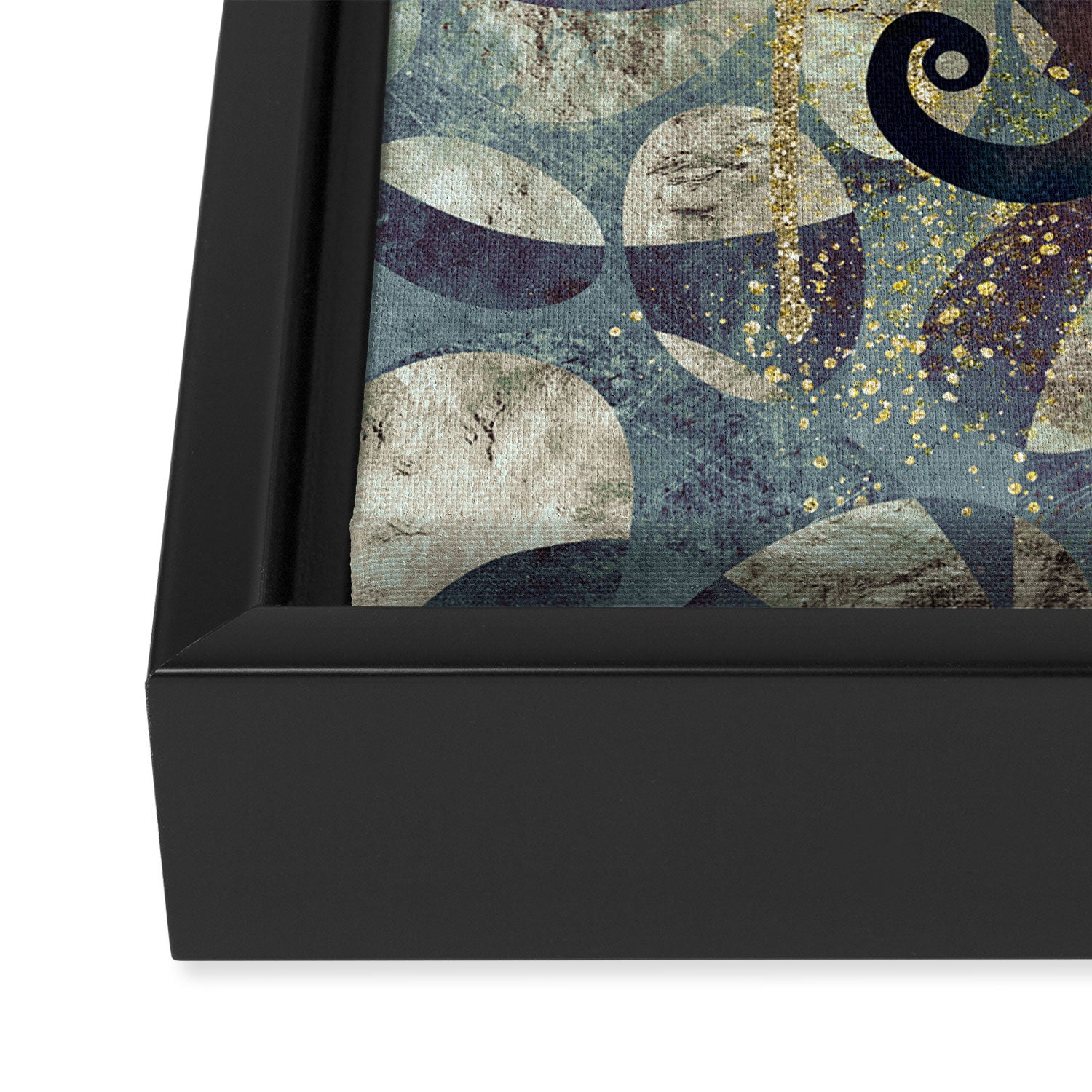 Metallic Ocean II Framed Canvas Print Gallery Image 3