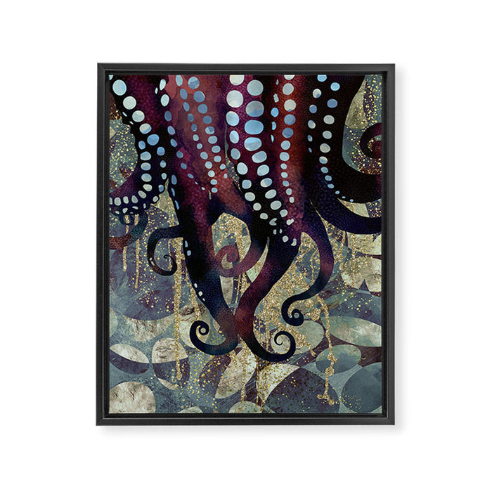 Metallic Ocean II Framed Canvas Print Gallery Image 1