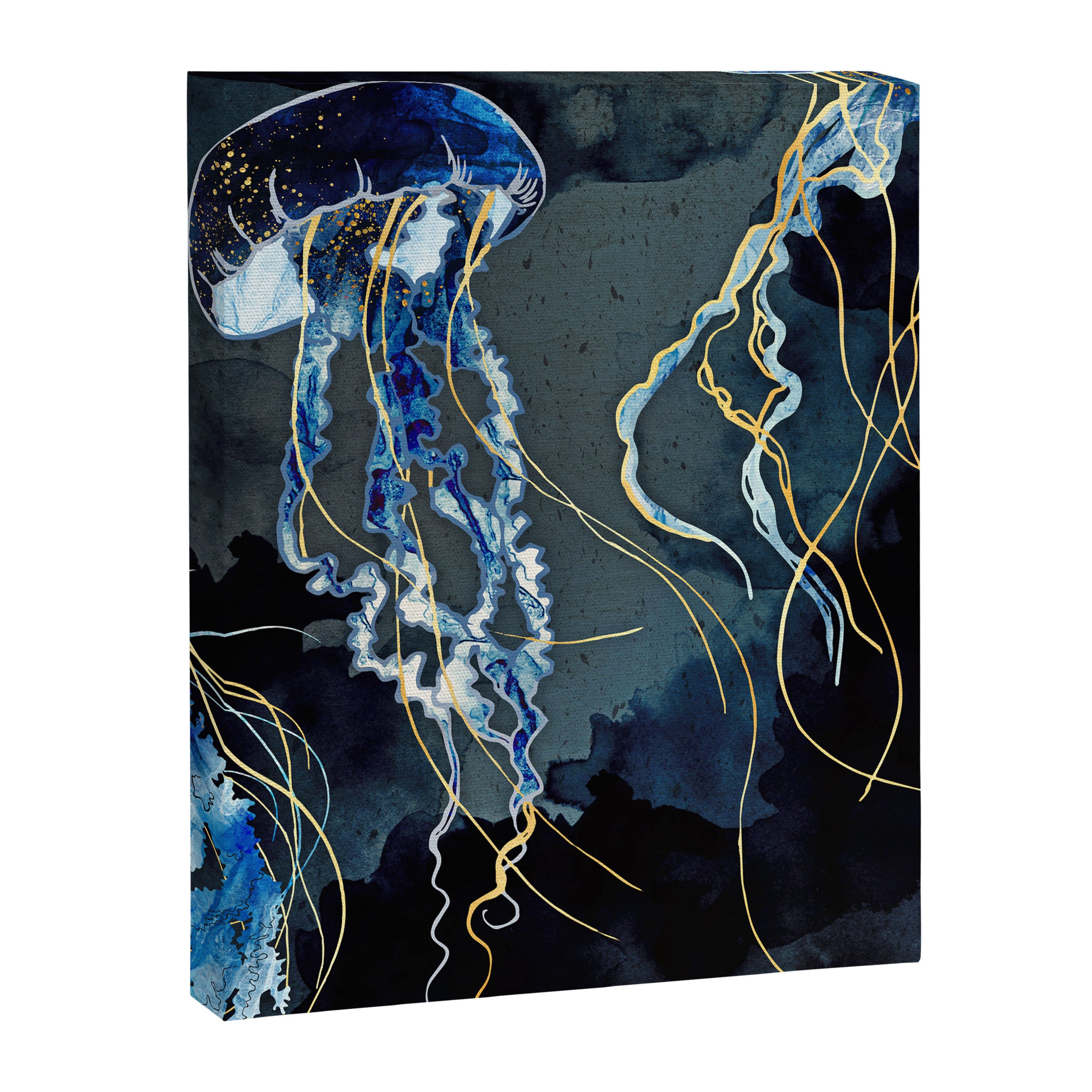 Metallic Ocean III - Flipped Vertical Axis Canvas Print Gallery Image 8