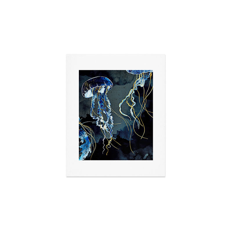 Metallic Ocean III - Flipped Vertical Axis Art Print Gallery Image 1