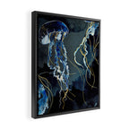 Metallic Ocean III - Flipped Vertical Axis Framed Canvas Print Gallery Image 2