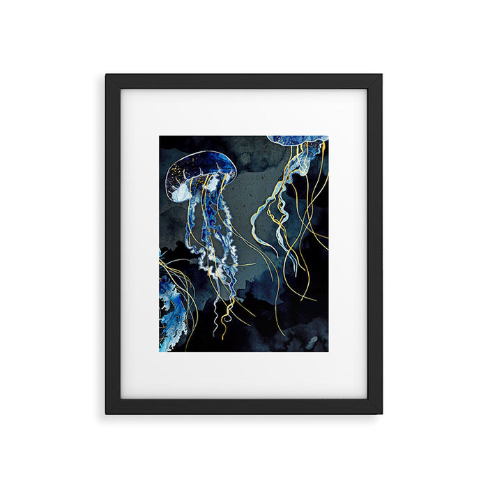 Metallic Ocean III - Flipped Vertical Axis Framed Art Print Gallery Image 1