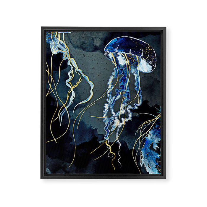 Metallic Ocean III Framed Canvas Print Gallery Image 1