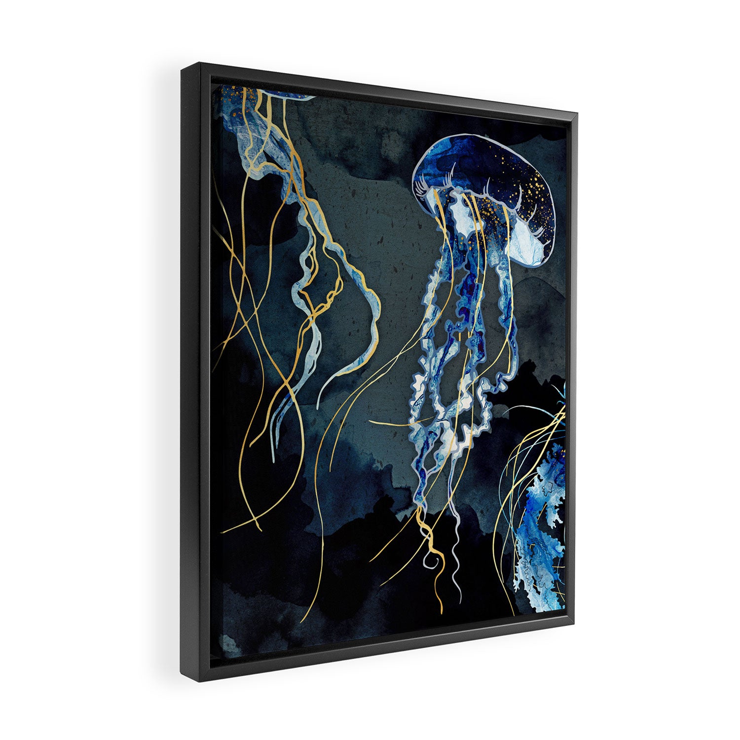 Metallic Ocean III Framed Canvas Print Gallery Image 2