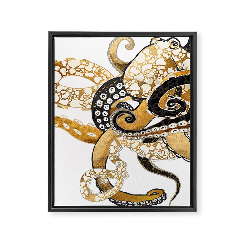 Metallic Octopus Framed Canvas Print Gallery Image 8