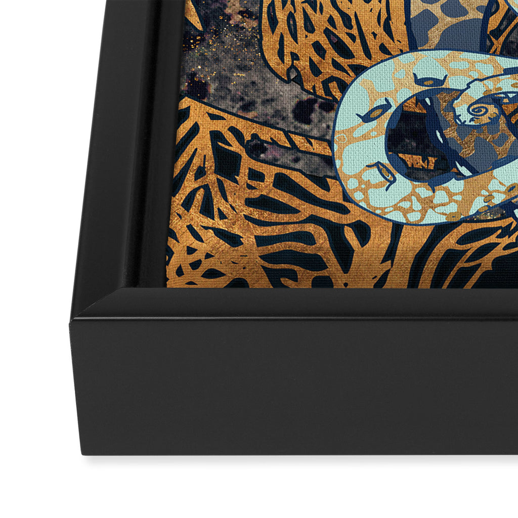 Metallic Octopus II Framed Canvas Print Gallery Image 3