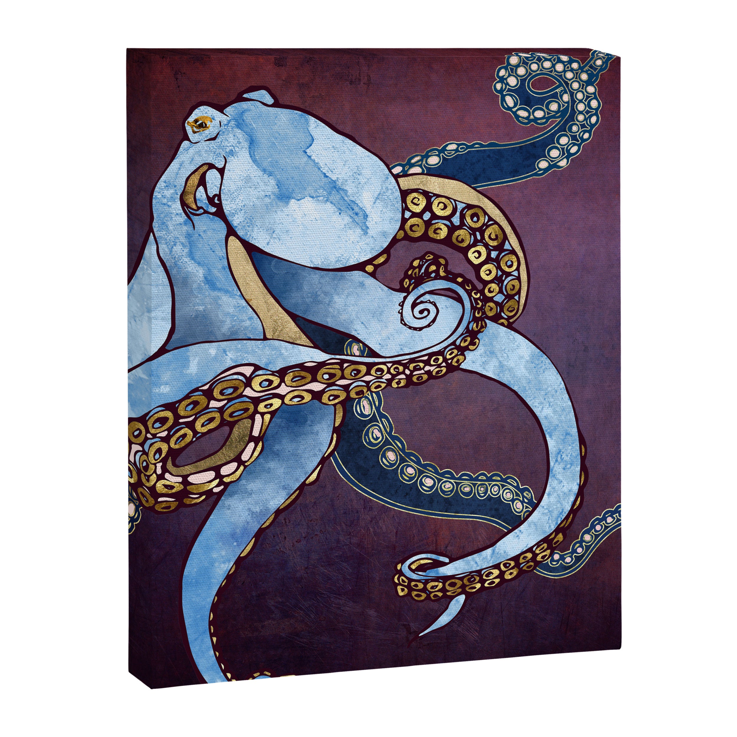 Metallic Octopus III Canvas Print Gallery Image 8