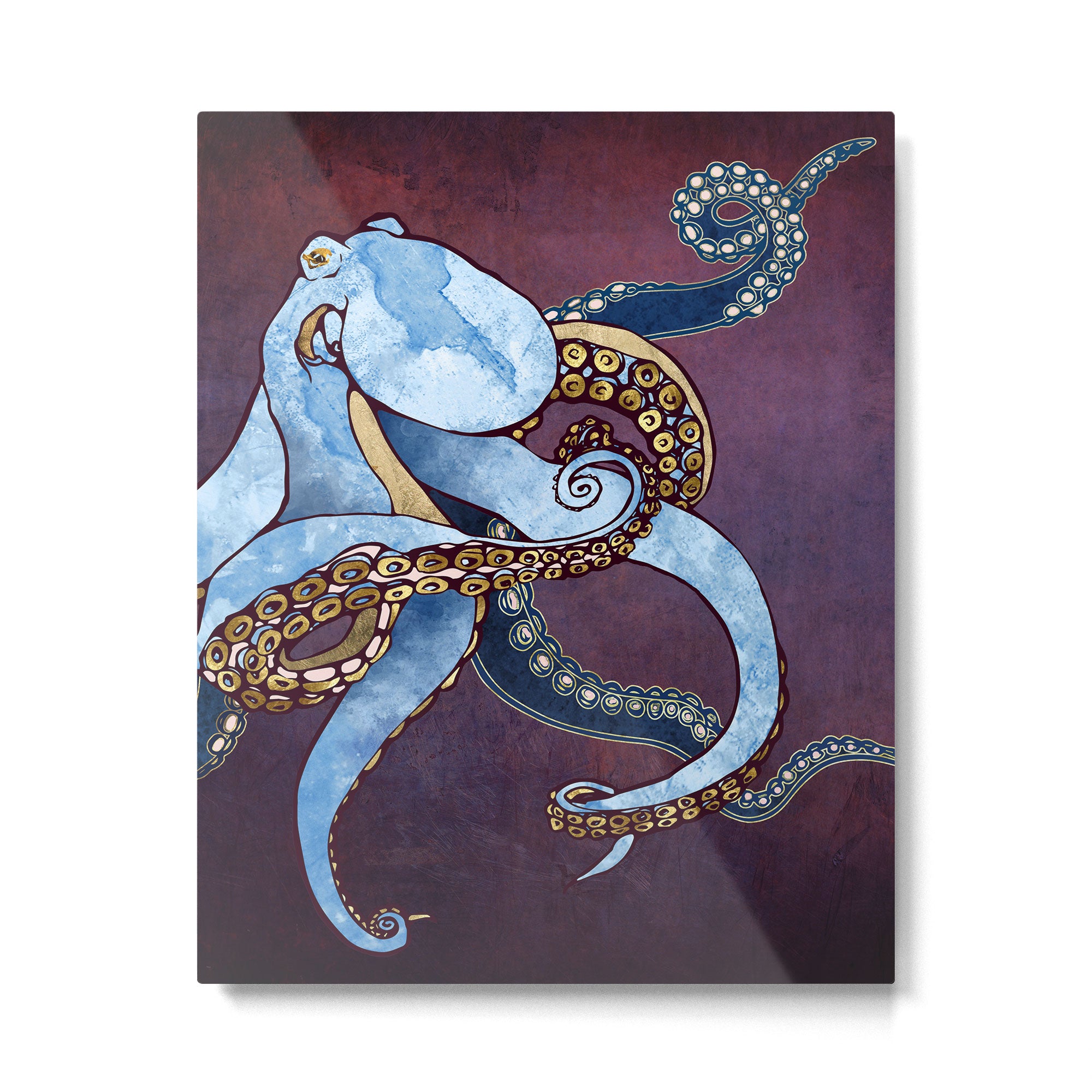 Metallic Octopus III Metal Print Gallery Image 6