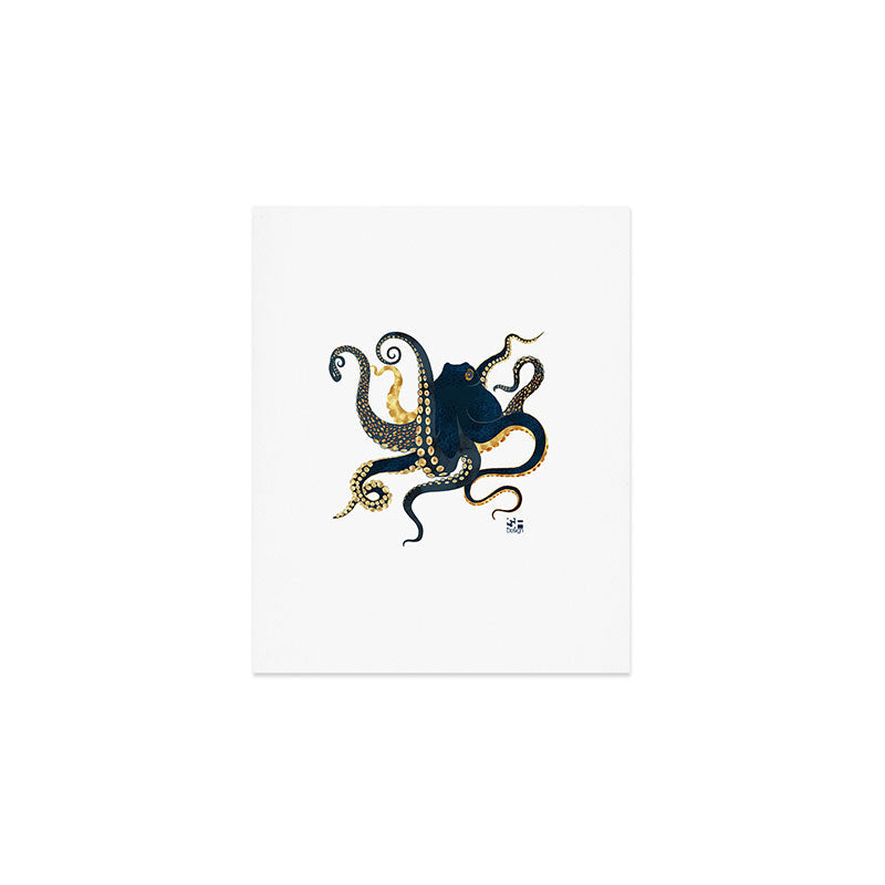 Metallic Octopus IV-Custom Art Print Gallery Image 1