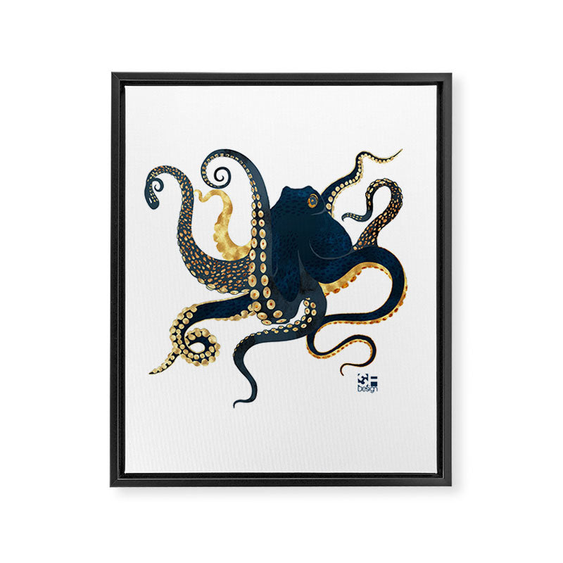 Metallic Octopus IV-Custom Framed Canvas Print Gallery Image 8