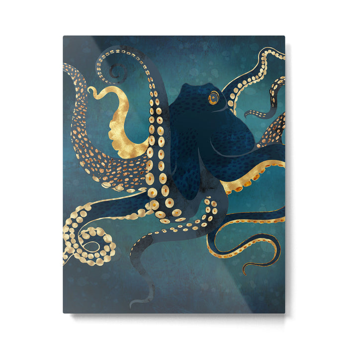 Metallic Octopus IV Metal Print Gallery Image 1