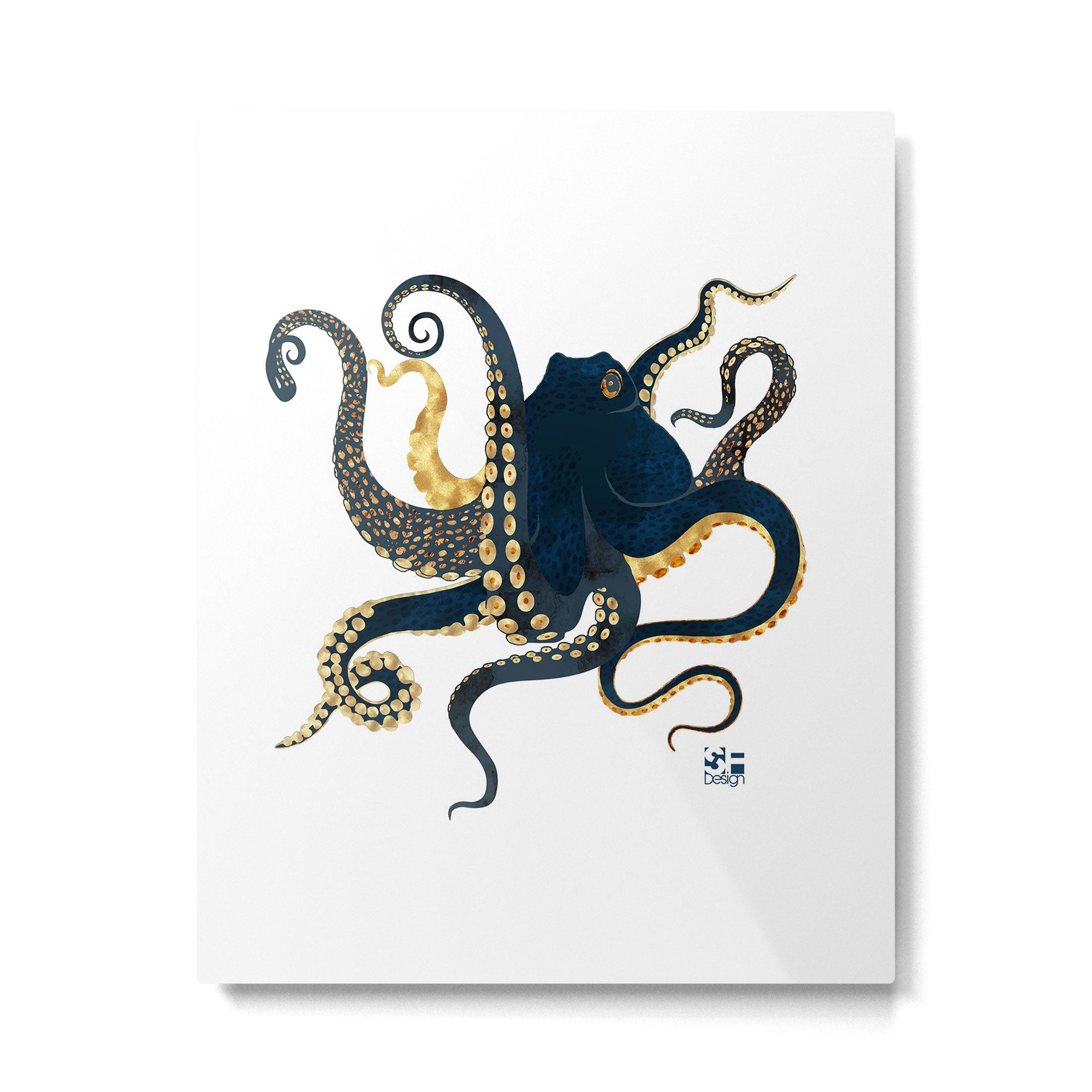 Metallic Octopus IV-Custom Metal Print Gallery Image 6
