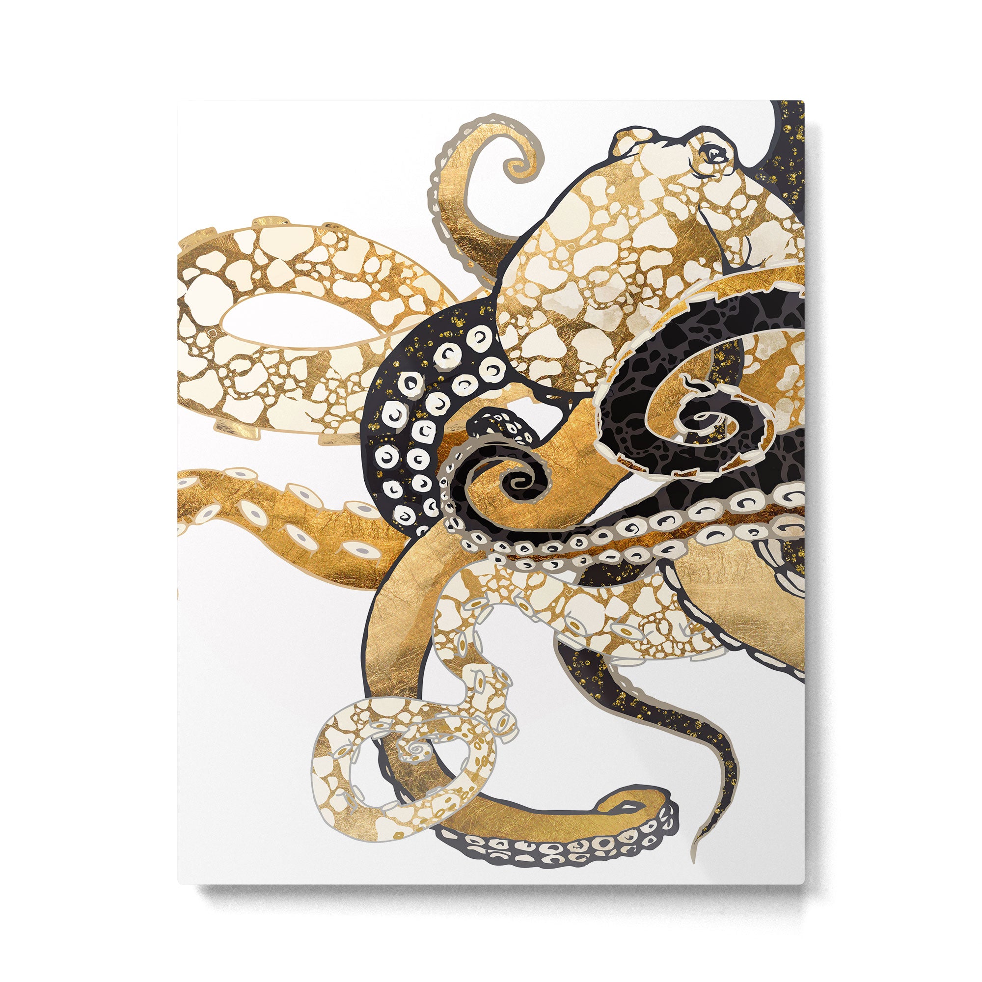 Metallic Octopus Metal Print Gallery Image 6