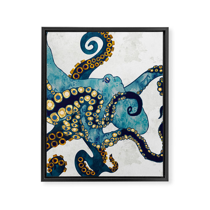 Metallic Octopus VI Framed Canvas Print Gallery Image 1