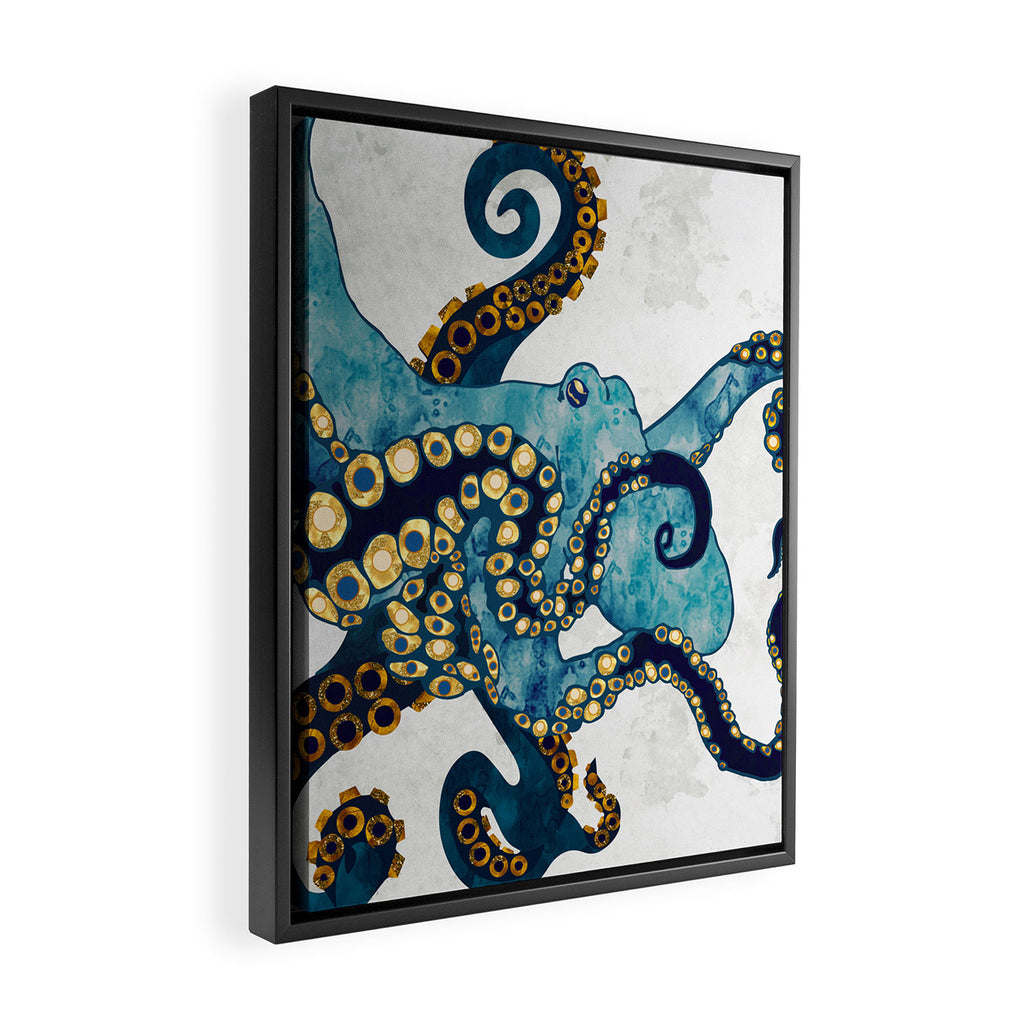 Metallic Octopus VI Framed Canvas Print Gallery Image 2
