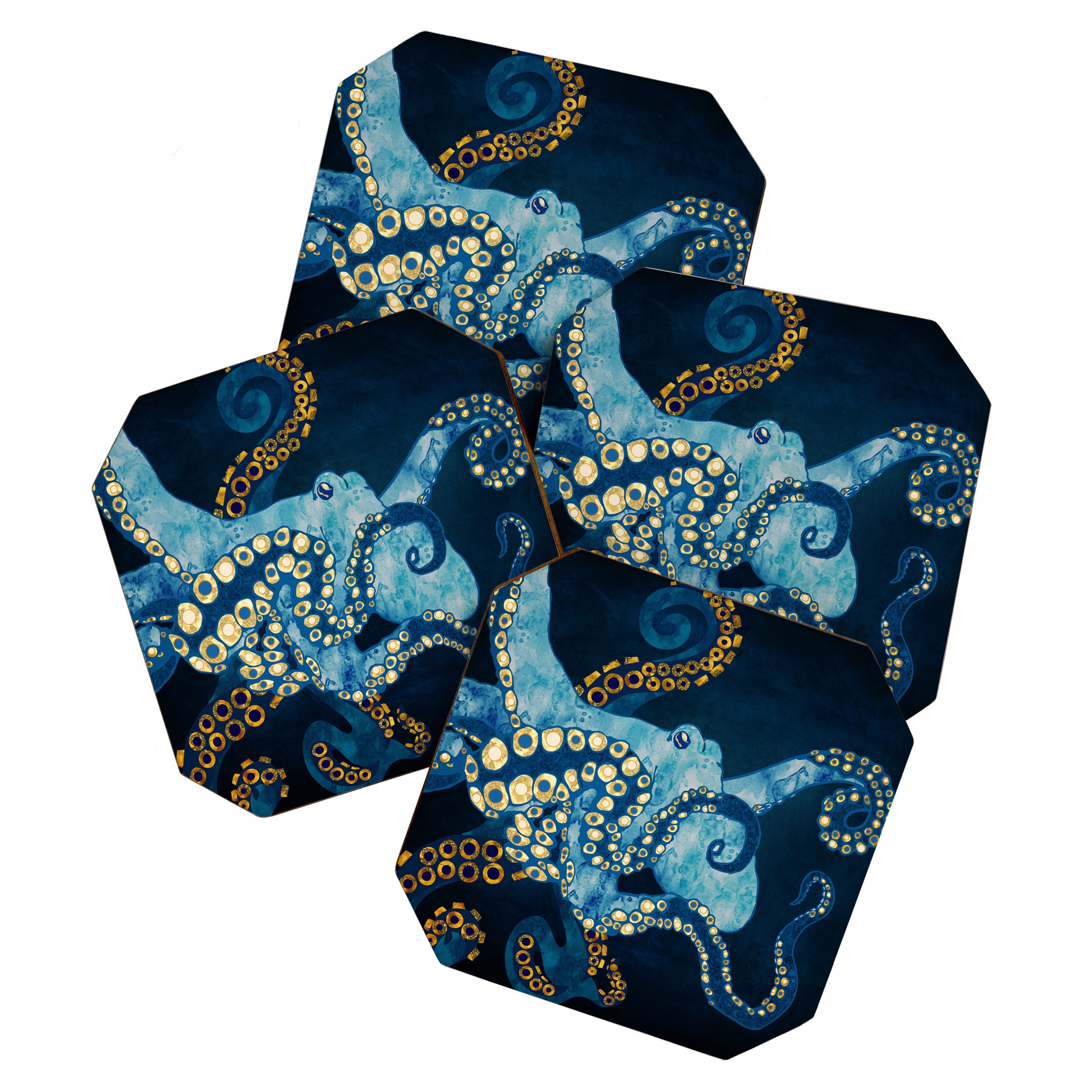 Metallic Octopus VII Coaster Gallery Image 1