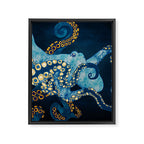 Metallic Octopus VII Framed Canvas Print Gallery Image 8