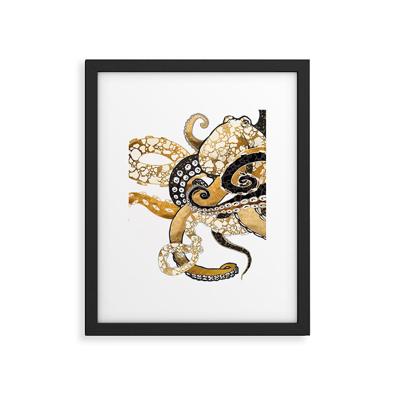 Metallic Octopus Framed Art Print Gallery Image 4