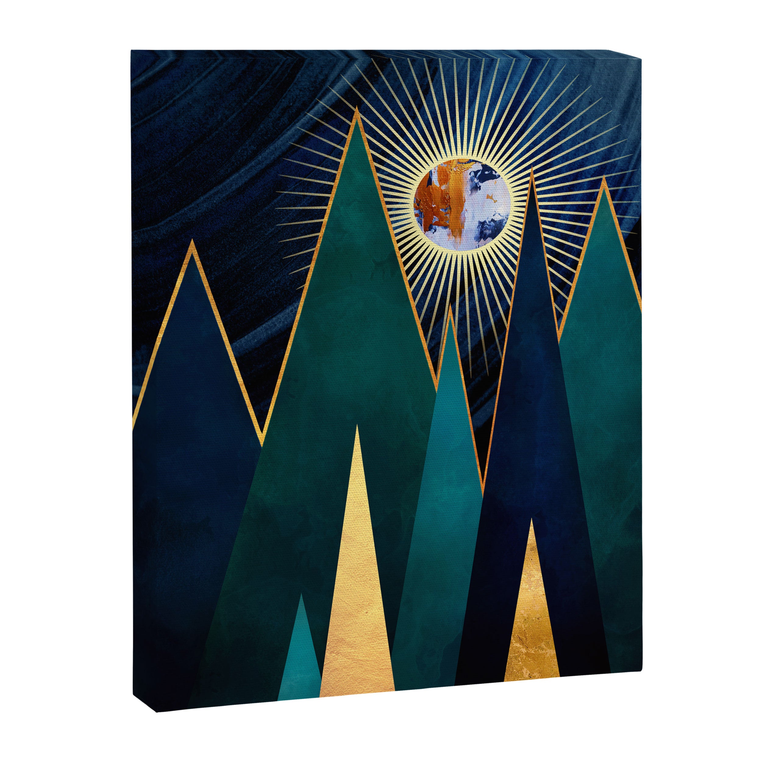 Metallic Peaks Canvas Print Gallery Image 8