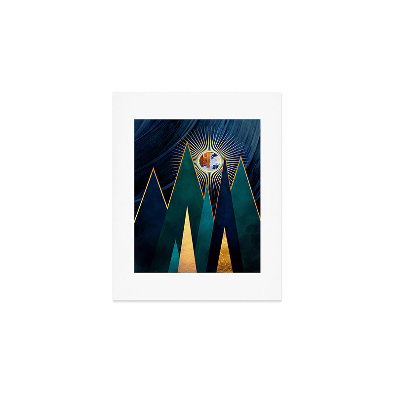Metallic Peaks Art Print Gallery Image 1