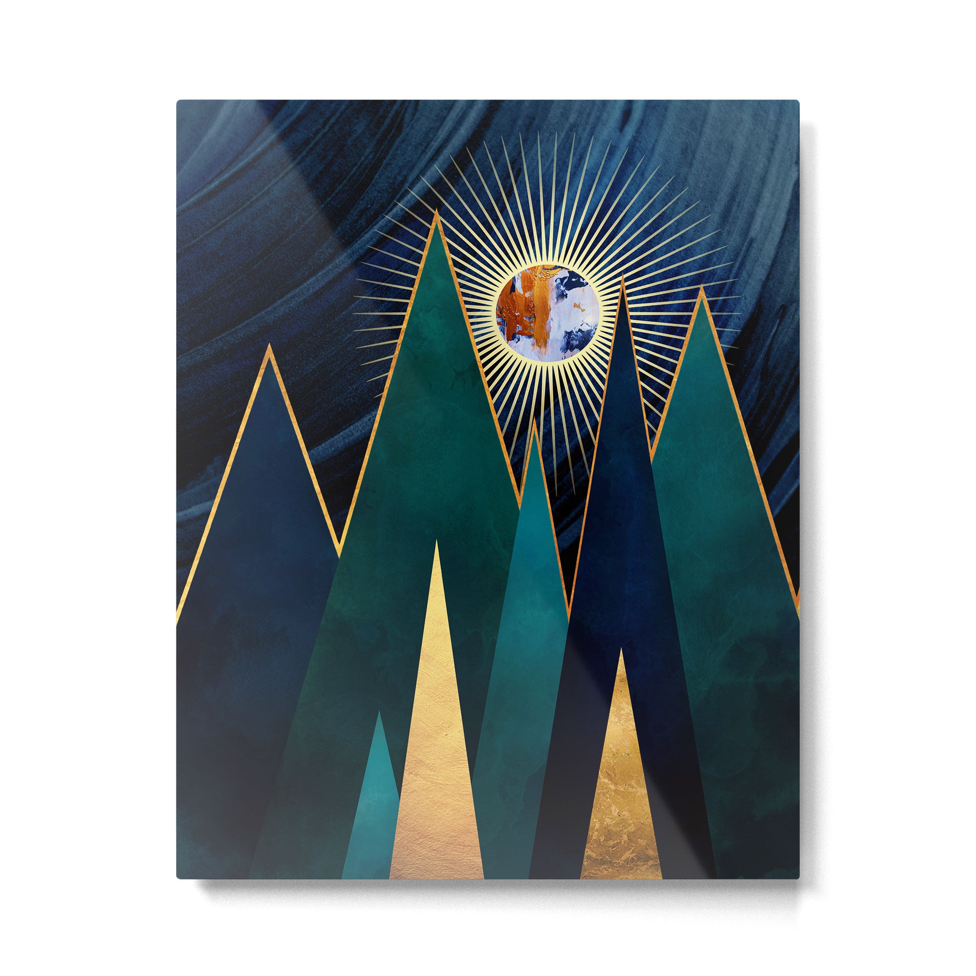 Metallic Peaks Metal Print Gallery Image 6
