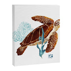 Metallic Sea Turtle-Custom Canvas Print Gallery Image 8