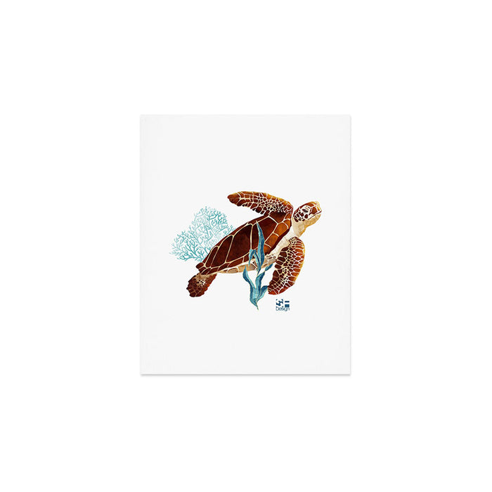 Metallic Sea Turtle-Custom Art Print Gallery Image 1