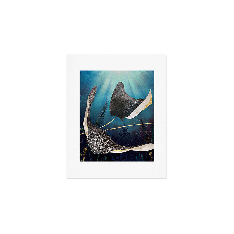Metallic Stingray Art Print Gallery Image 1