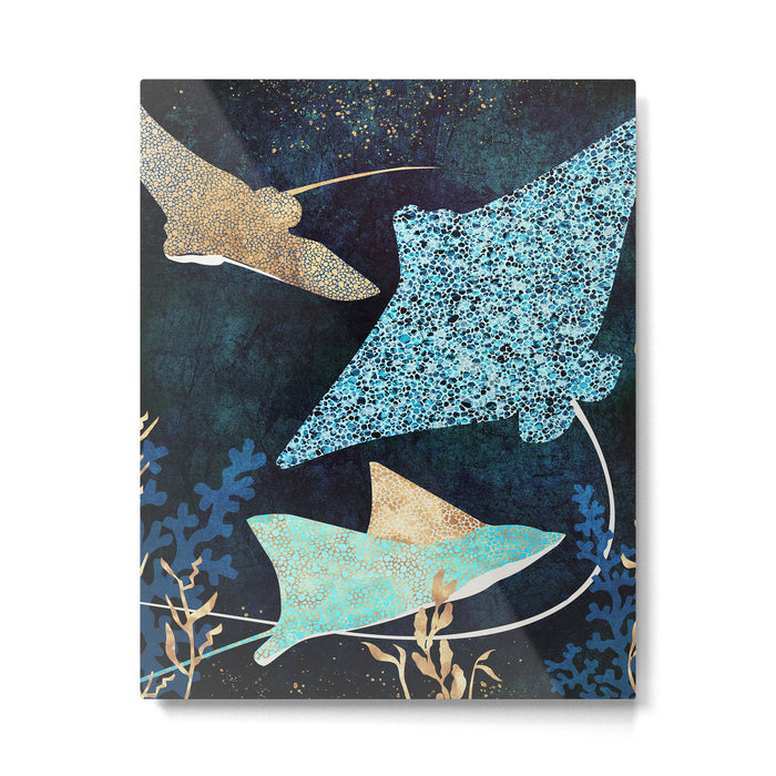 Metallic Stingray II Metal Print Gallery Image 1