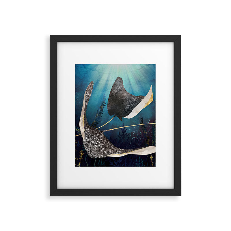 Metallic Stingray Framed Art Print Gallery Image 4