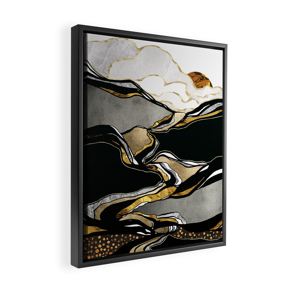 Metallic Vista Framed Canvas Print Gallery Image 2