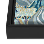 Metallic Waves Framed Canvas Print Gallery Image 3