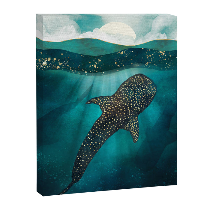 Metallic Whale Shark Canvas Print Gallery Image 1