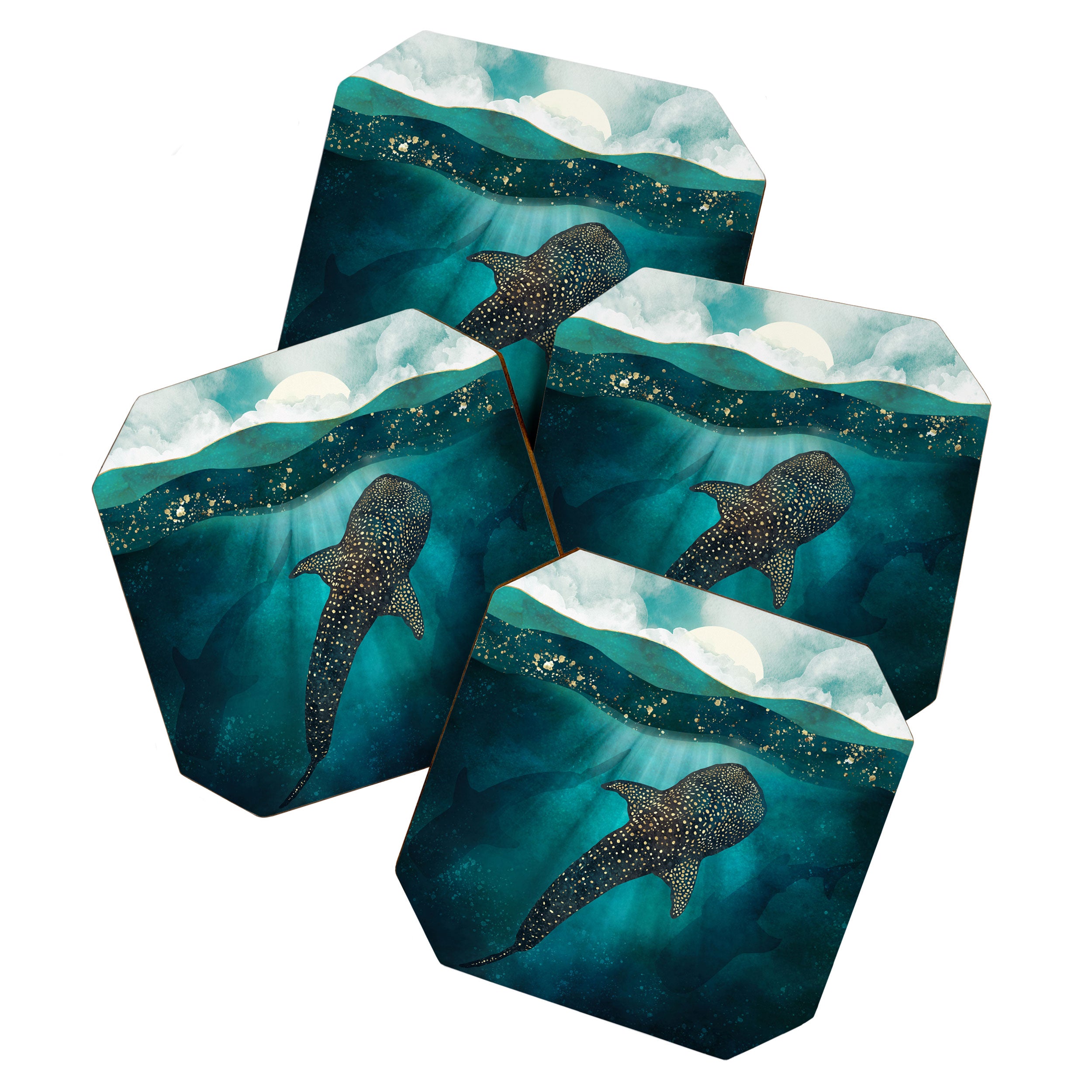 Metallic Whale Shark Coaster Gallery Image 1