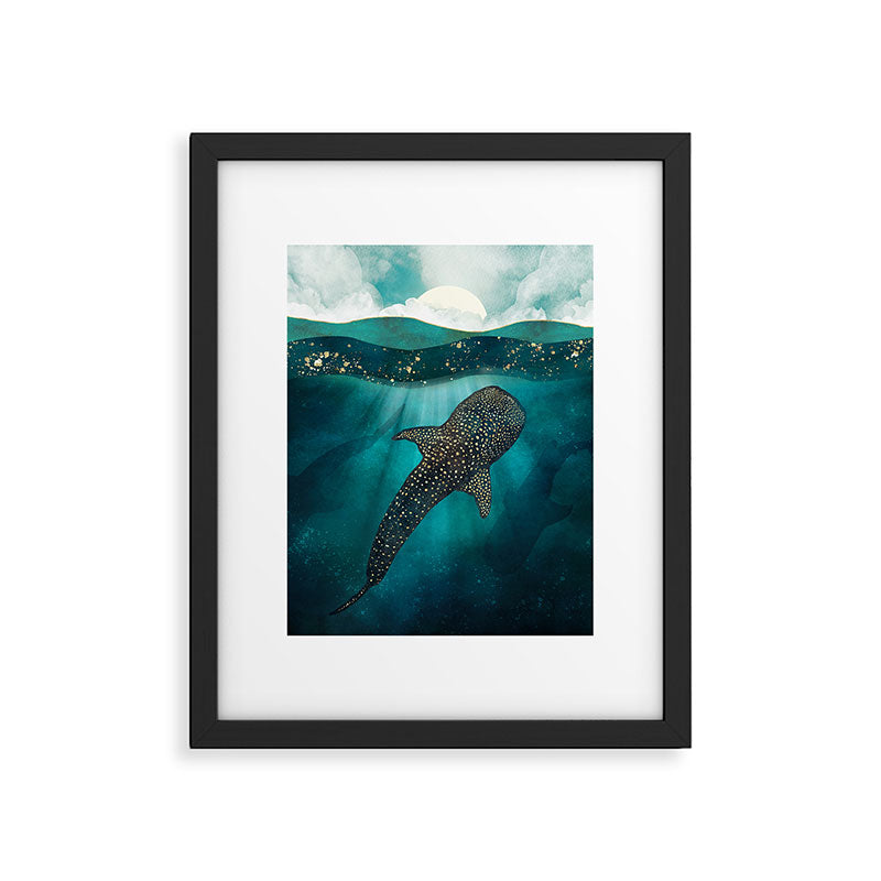 Metallic Whale Shark Framed Art Print Gallery Image 4