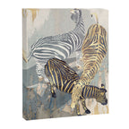 Metallic Zebras Canvas Print Gallery Image 8