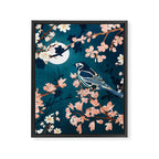 Midnight Blossom Framed Canvas Print Gallery Image 8