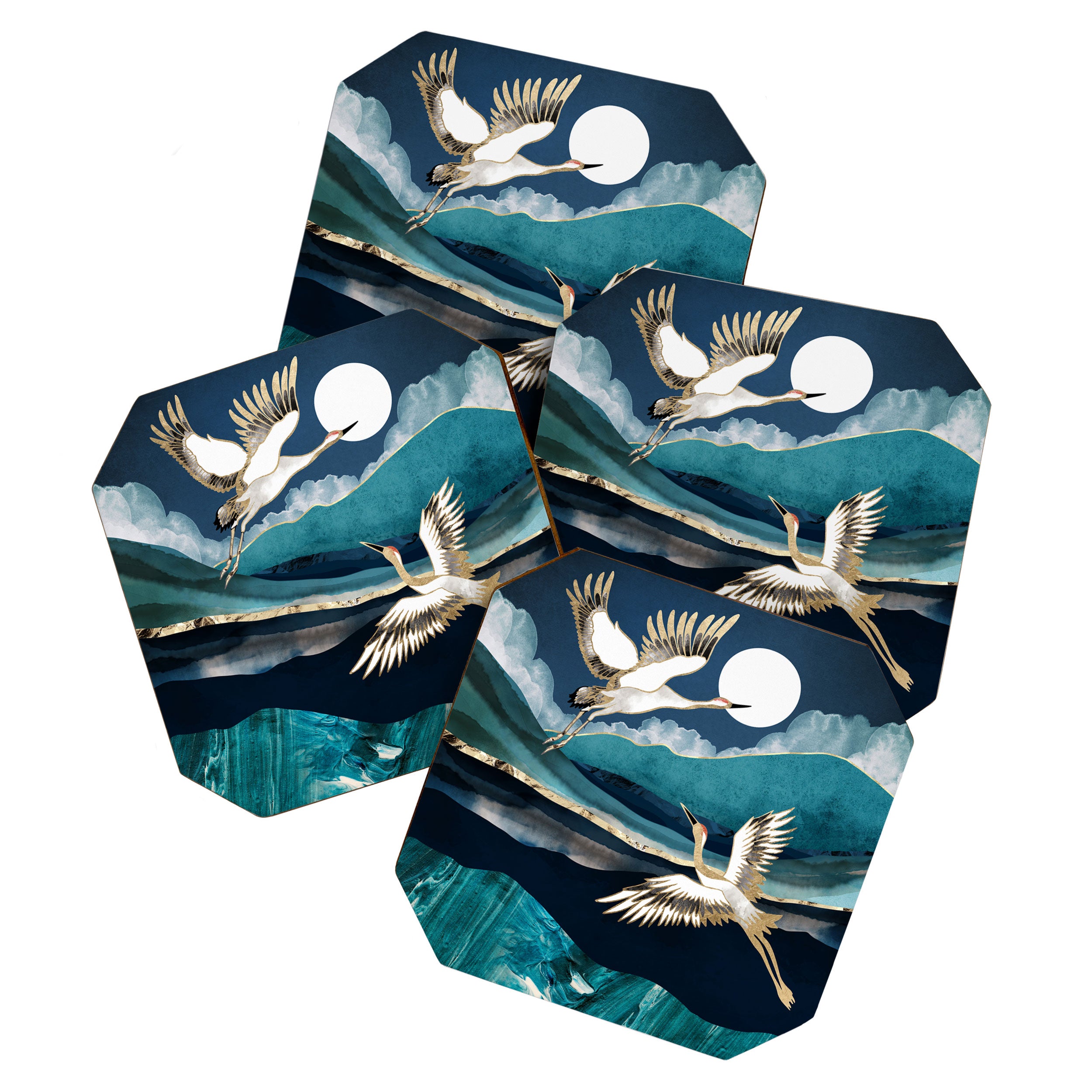 Midnight Cranes Coaster Gallery Image 1