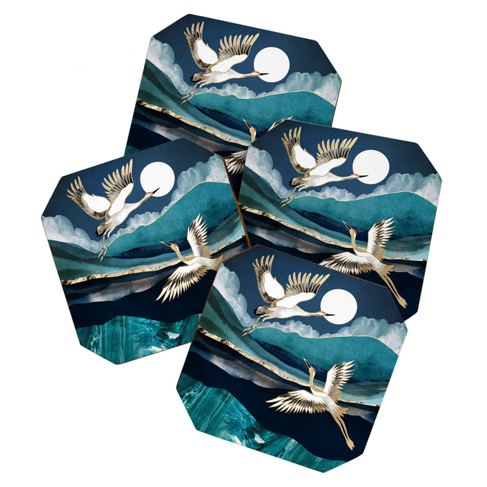 Midnight Cranes Coaster Gallery Image 1