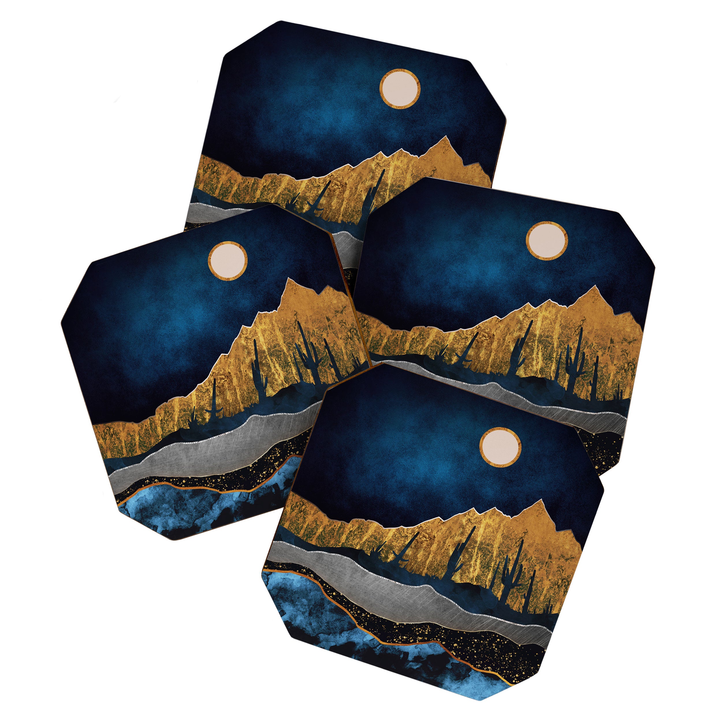 Midnight Desert Moon Coaster Gallery Image 1