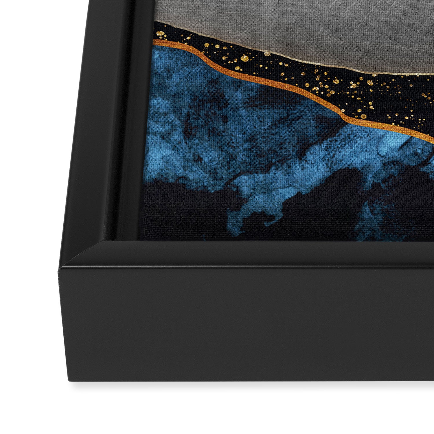 Midnight Desert Moon Framed Canvas Print Gallery Image 3