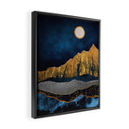 Midnight Desert Moon Framed Canvas Print Gallery Image 2