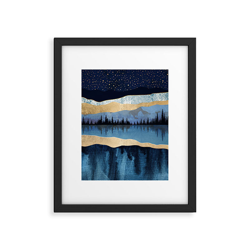 Midnight Lake Framed Art Print Gallery Image 4