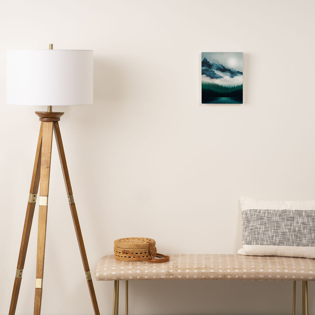 Midnight Moon Reflection Canvas Print Gallery Image 2